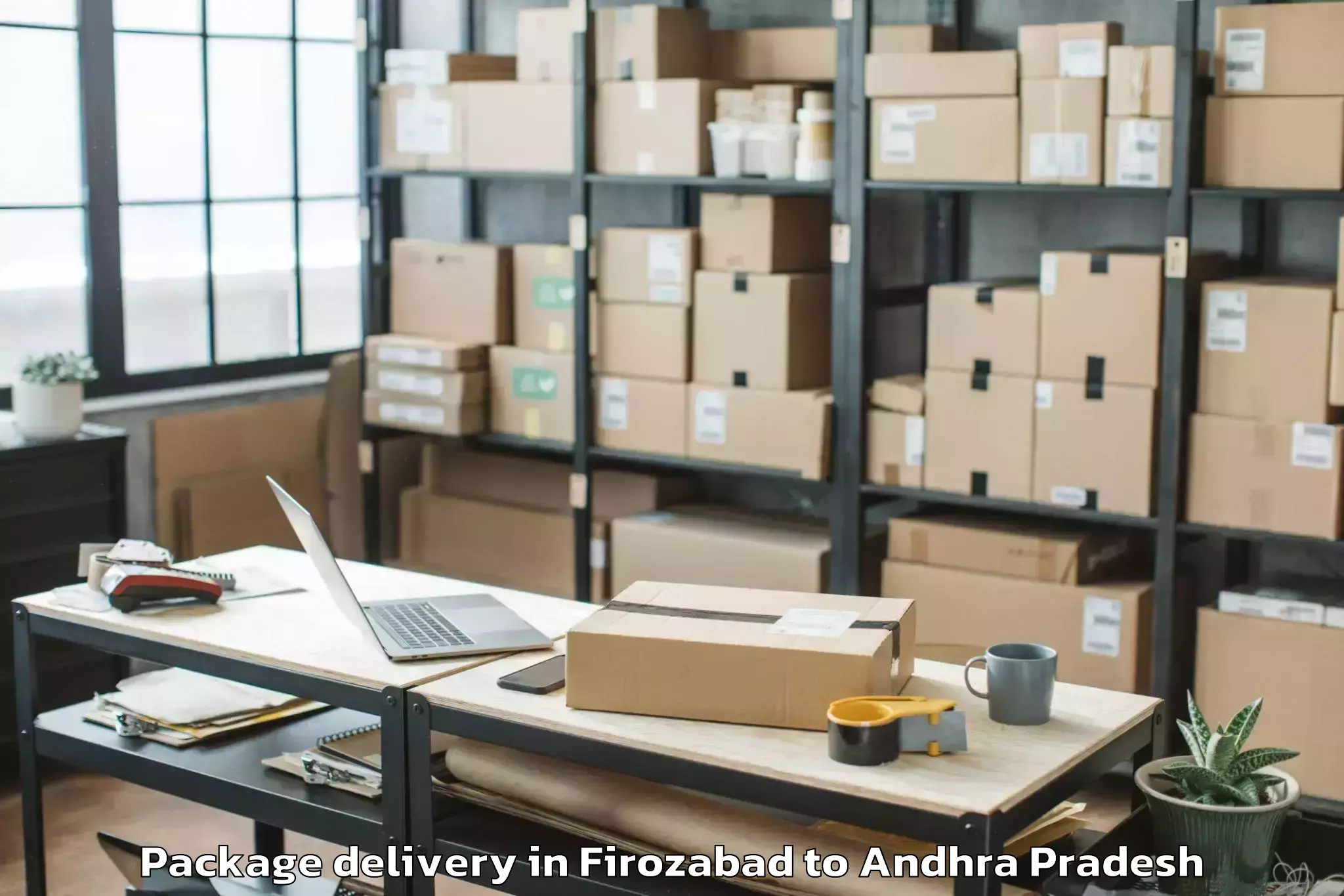 Professional Firozabad to Gangadhara Nellore Package Delivery